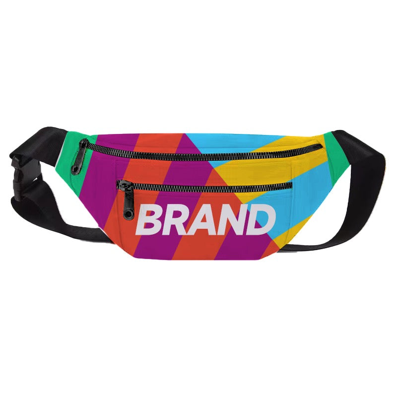 Custom 2 zipper Fanny Pack (Dye Sublimated) #USA500050