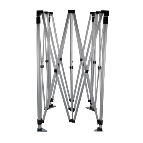 Premium Aluminum 10' (Silver)Tent Kit (Dye-Sublimation) 17" Valance