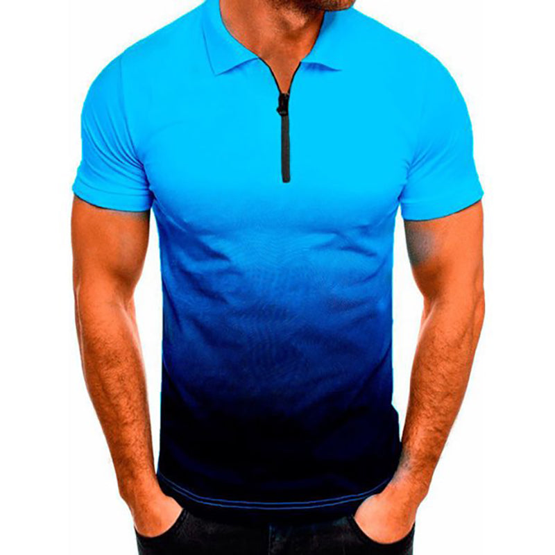 150GSM Mesh Jersey 1/4 Zip Polo Shirt (Full Dye Sublimation) #500052