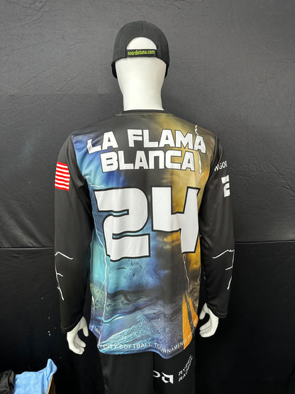 150GSM Mesh Jersey Long Sleeve Crew Neck (Full Dye Sublimation)#USA500003