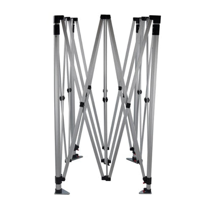 Premium Aluminum 10' (Silver)Tent Kit (Dye-Sublimation) 17" Valance