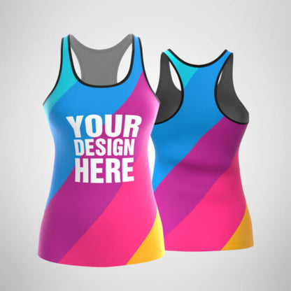 150GSM Mesh Jersey Racerback Tank  (Full Dye Sublimation) #500031