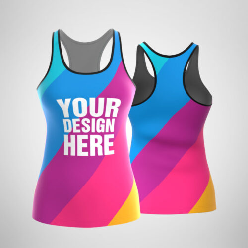 120GSM Milk Silk Racerback Tank  (Full Dye Sublimation) #500031