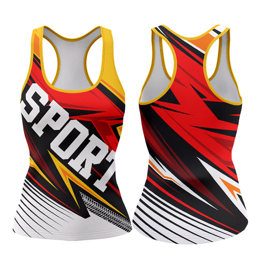 150GSM Mesh Jersey Racerback Tank  (Full Dye Sublimation) #500031